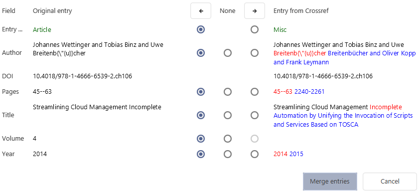 JabRef reference editor